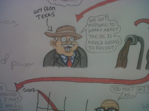 The 'Guy from Texas' looking happy with the oil industry . . . for now!